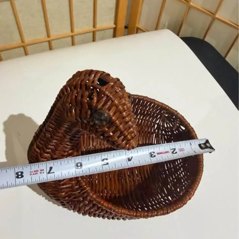 Vintage Woven Wicker Basket $5 Stamford